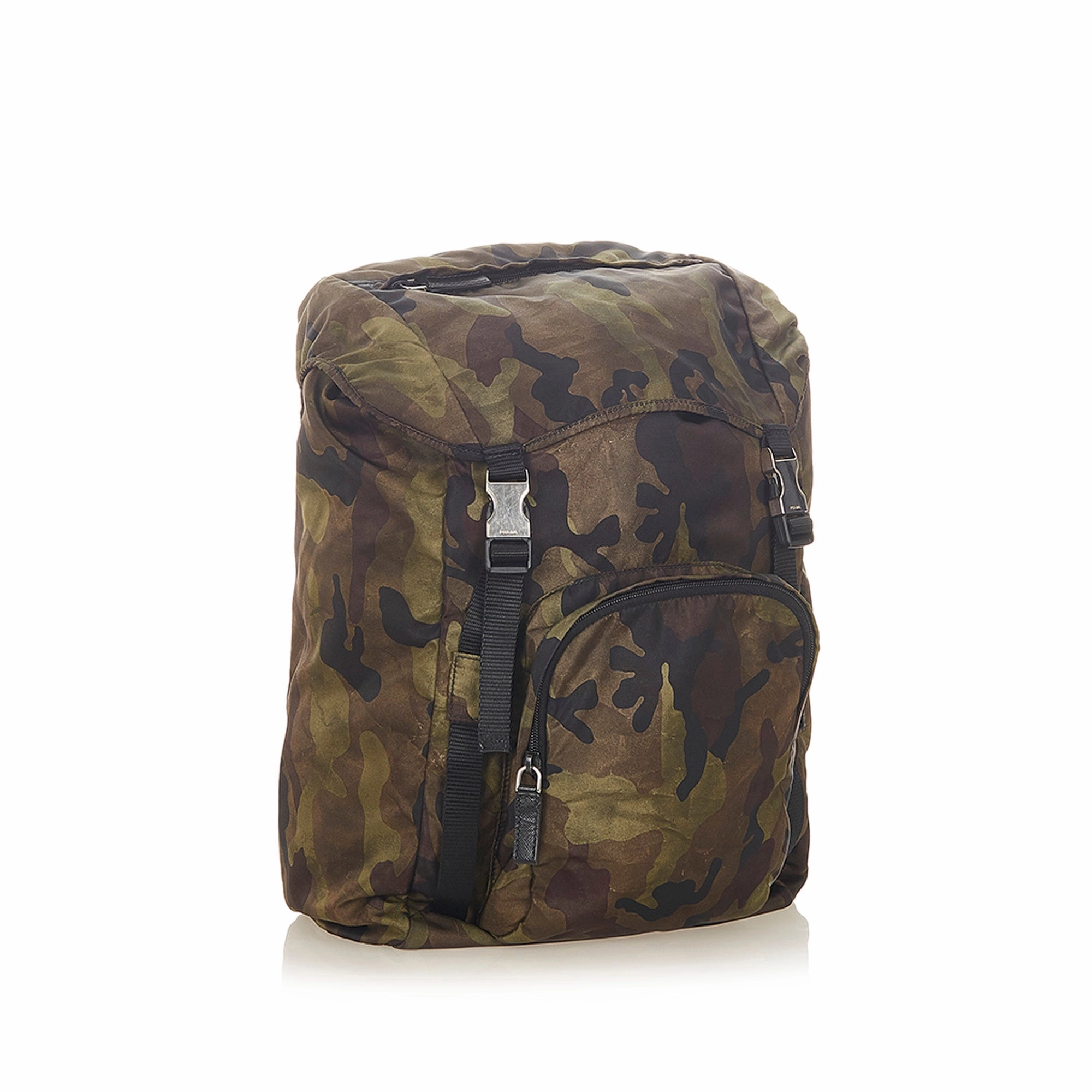 Tessuto Camouflage Backpack Green