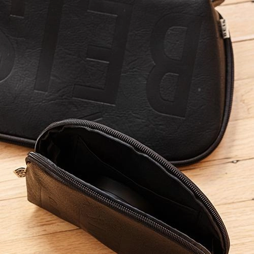 The Cosmetic Pouch Set in Black