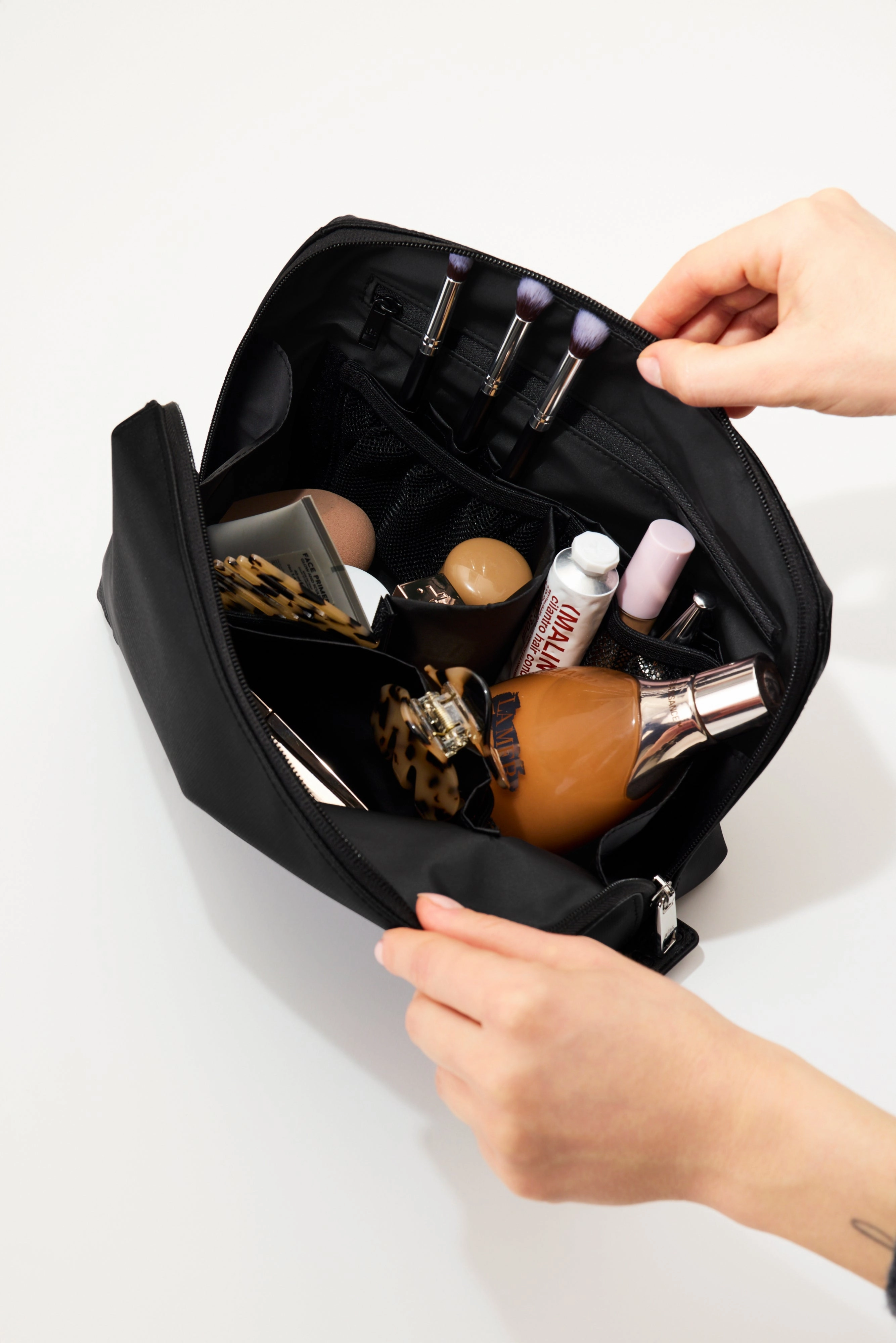 The Medium Cosmetic Pouch in Black