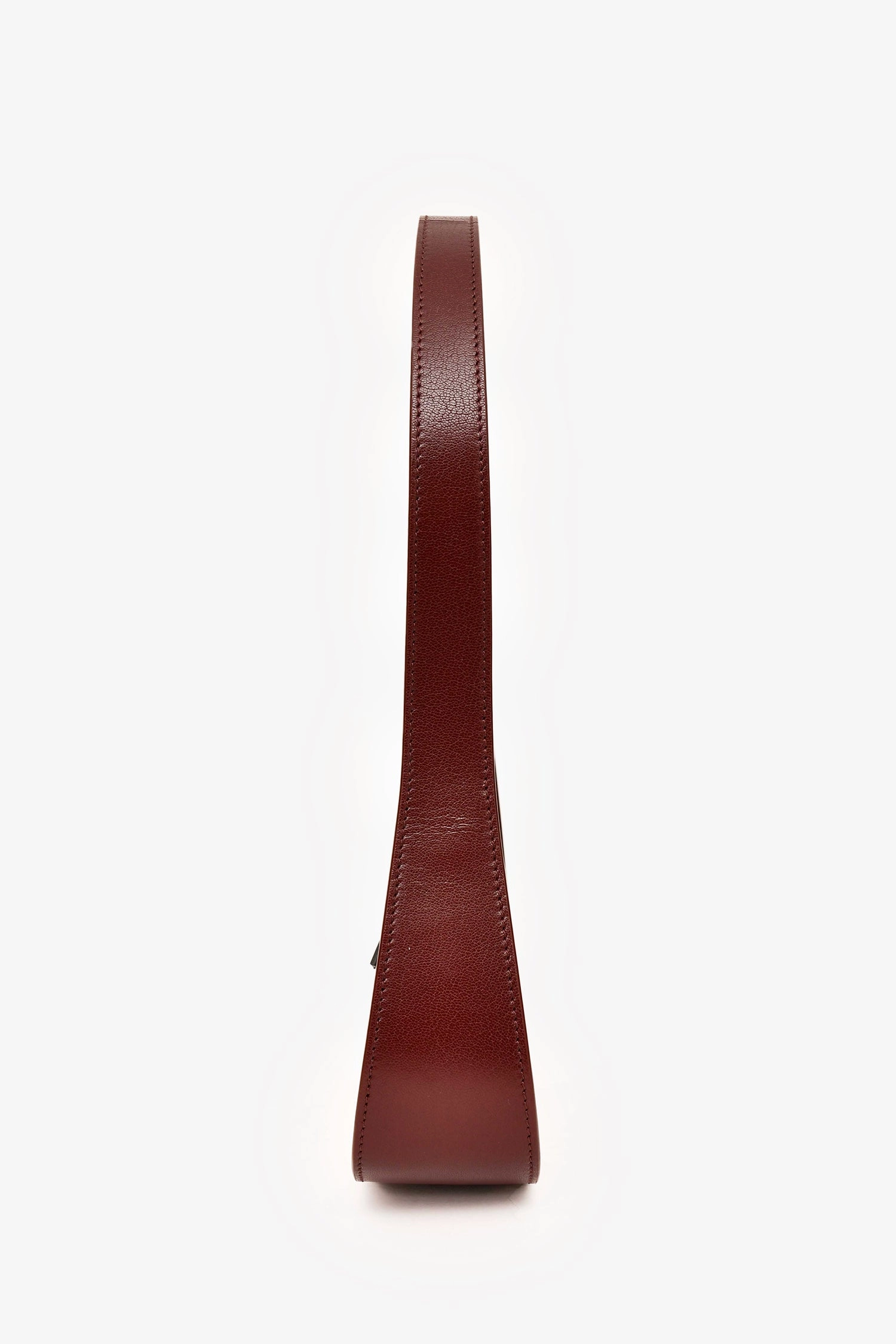 The Row Burgundy Leather 'Half Moon' Bag