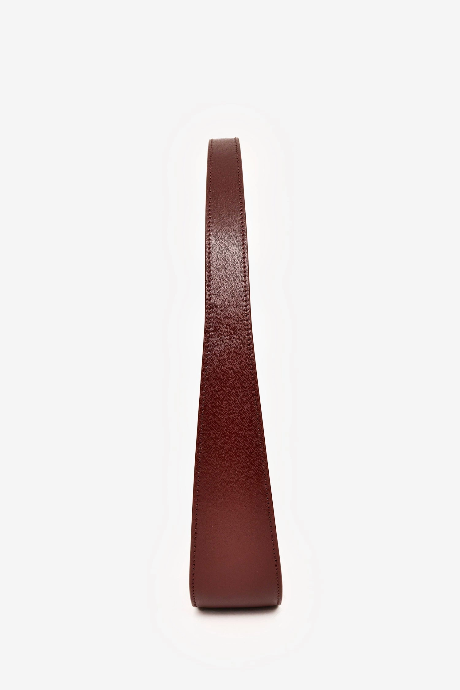 The Row Burgundy Leather 'Half Moon' Bag