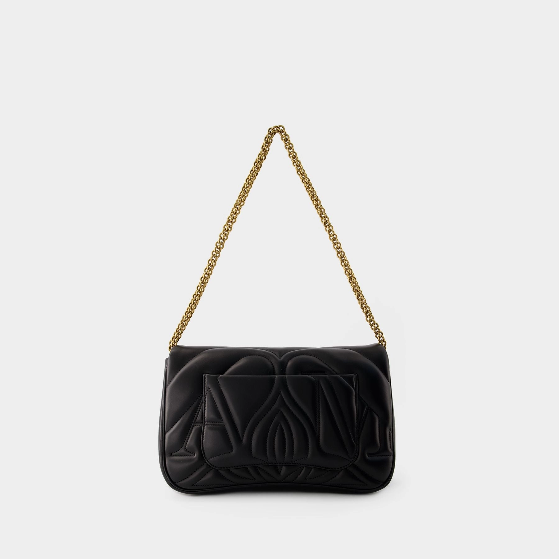 The Seal Crossbody Bag - Alexander McQueen - Leather - Black