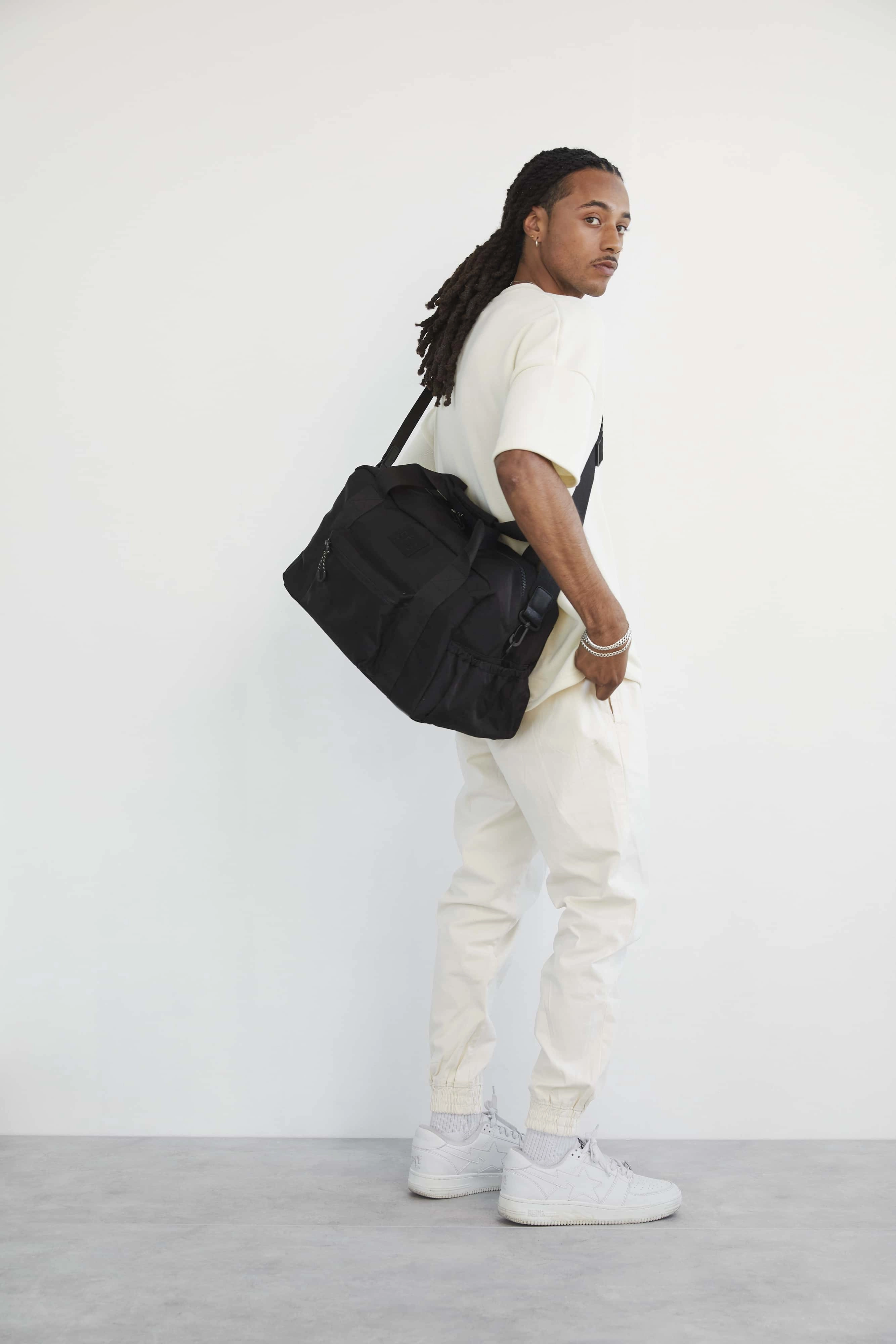 The Sport Duffle Backpack in Black