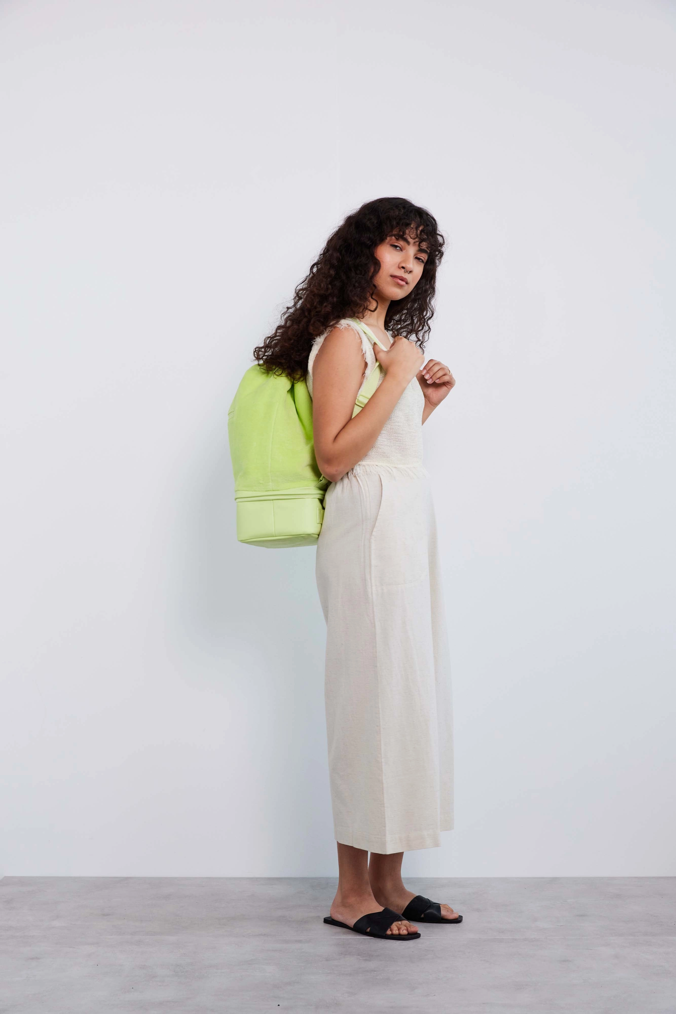 The Terry Backpack Cooler in Citron