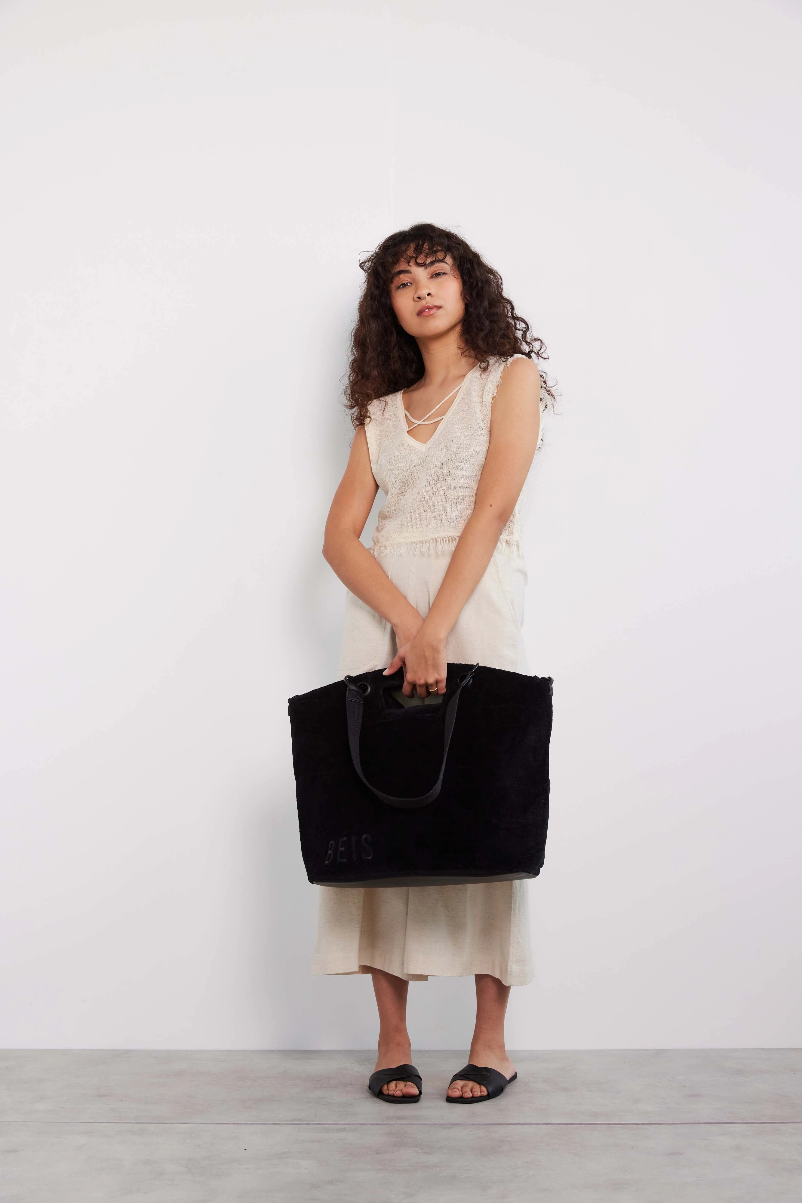 The Terry Tote in Black