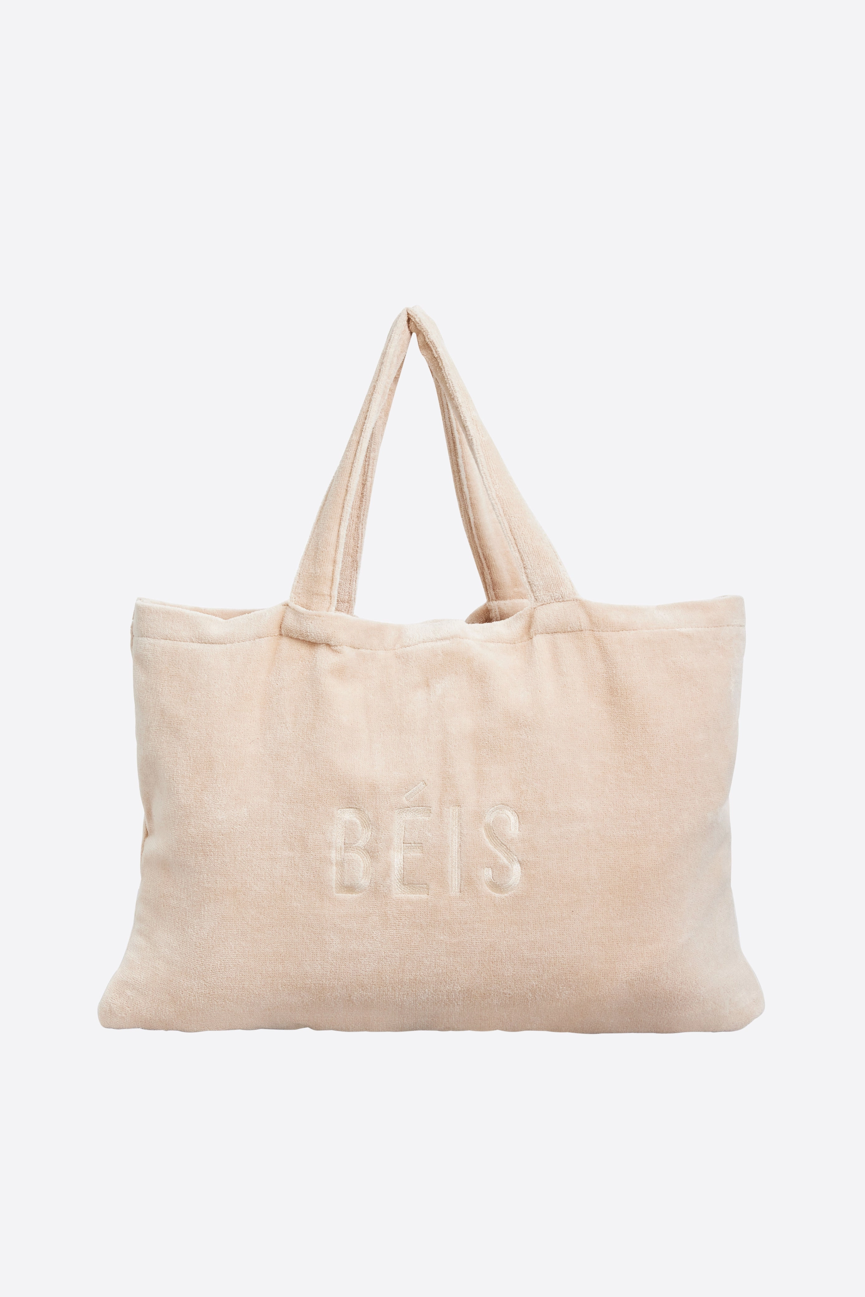 The Terry Towel Tote in Beige
