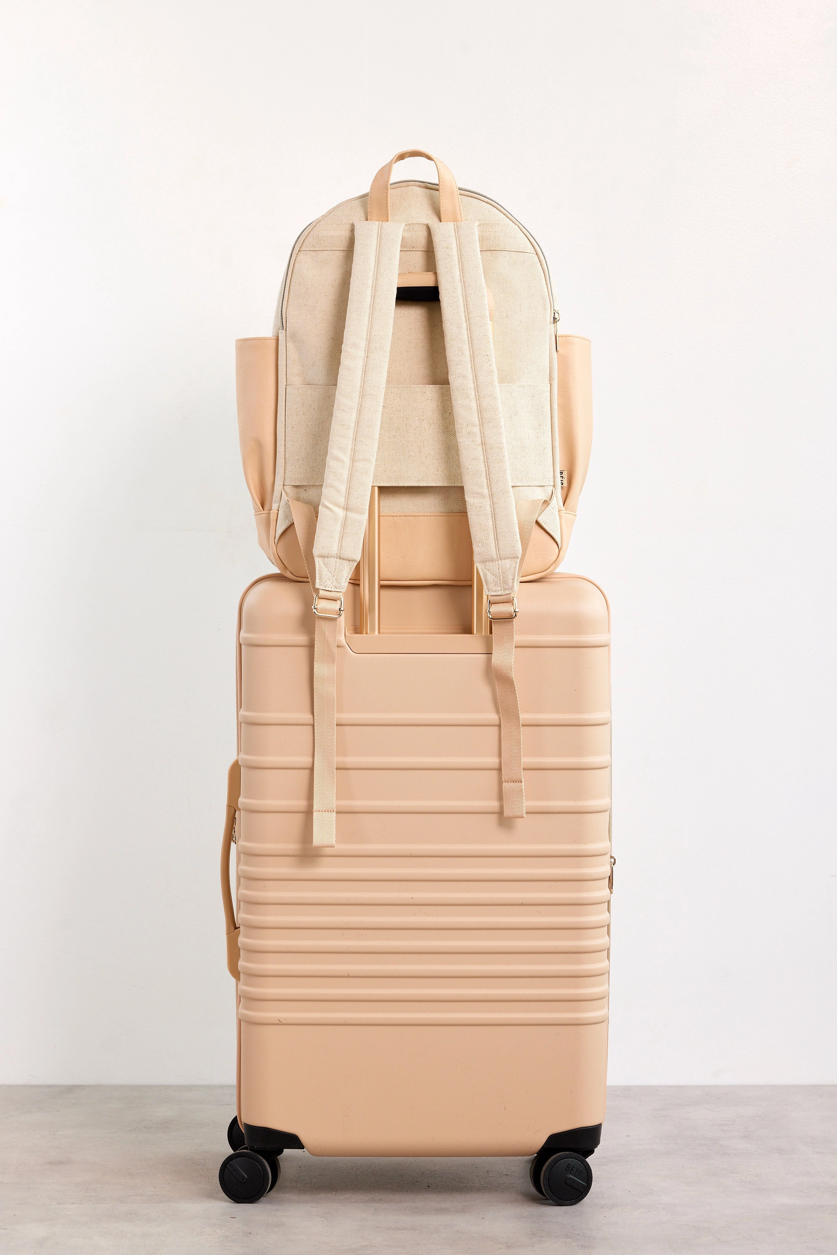 The Travel Backpack in Beige
