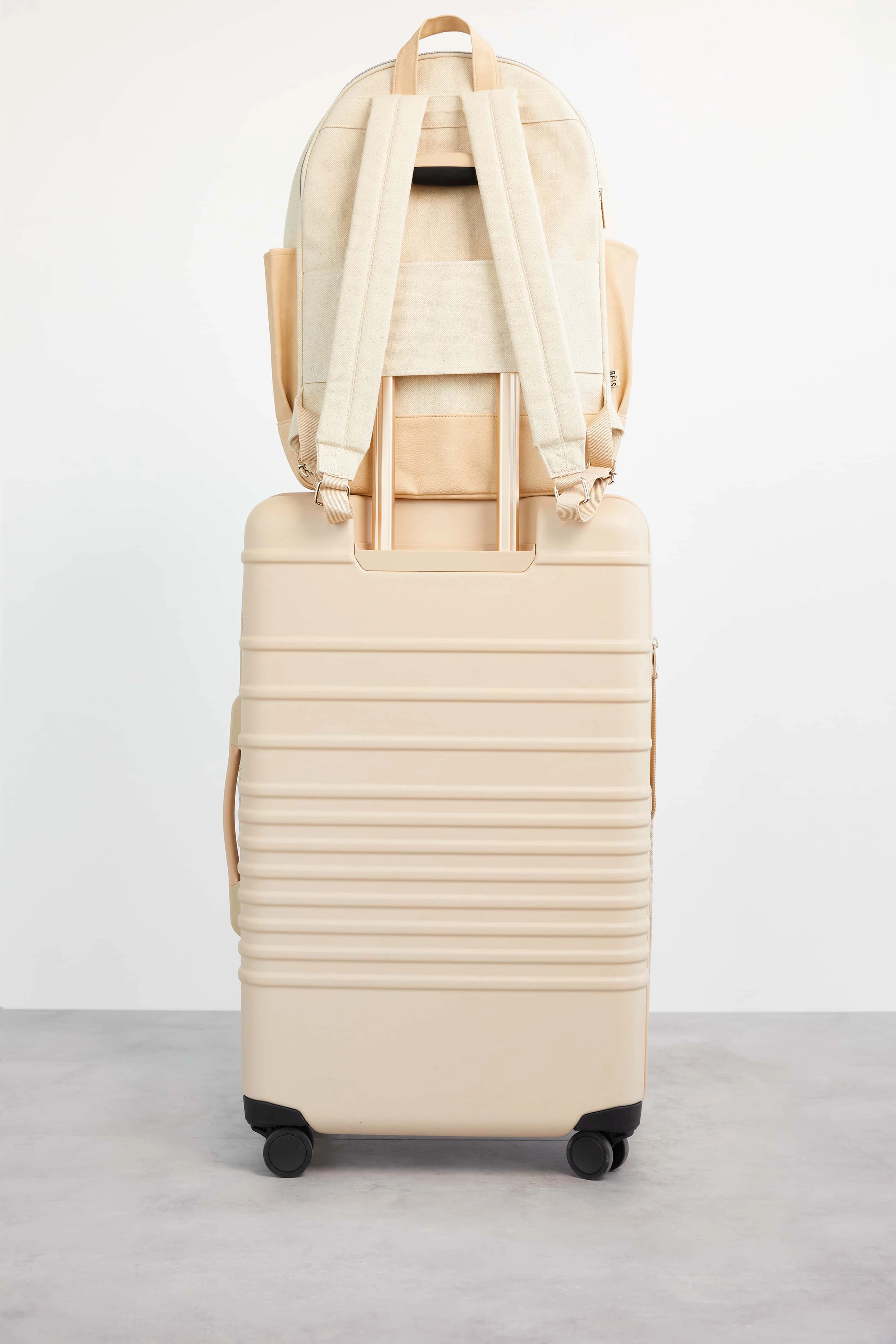 The Travel Backpack in Beige