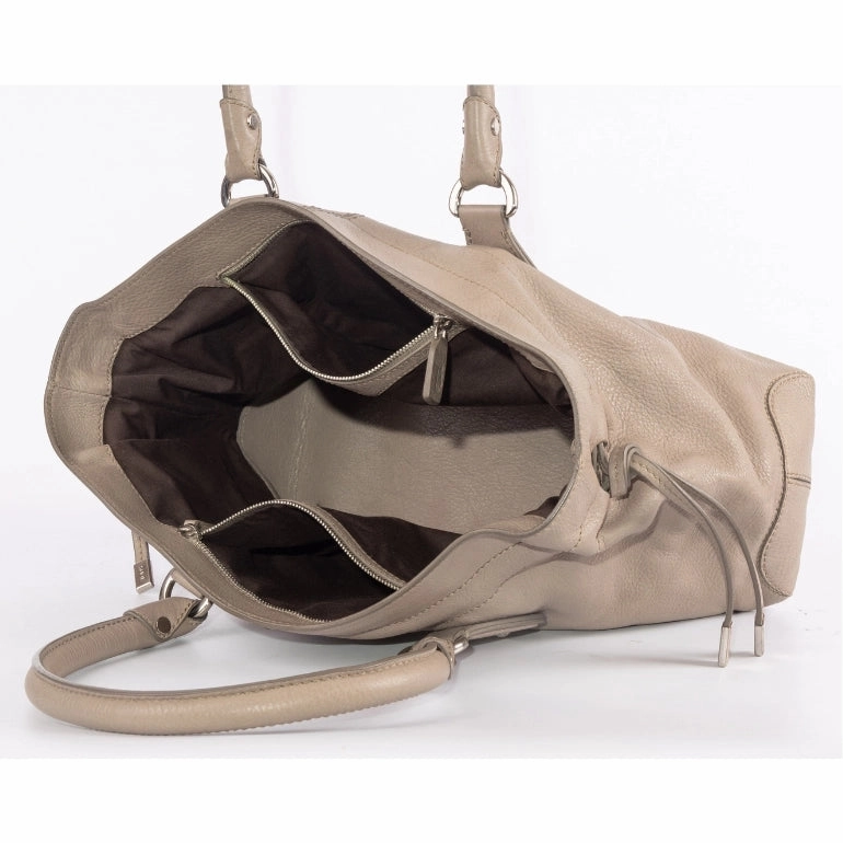 Tod's Grey Leather Restyling D Media Tote Bag