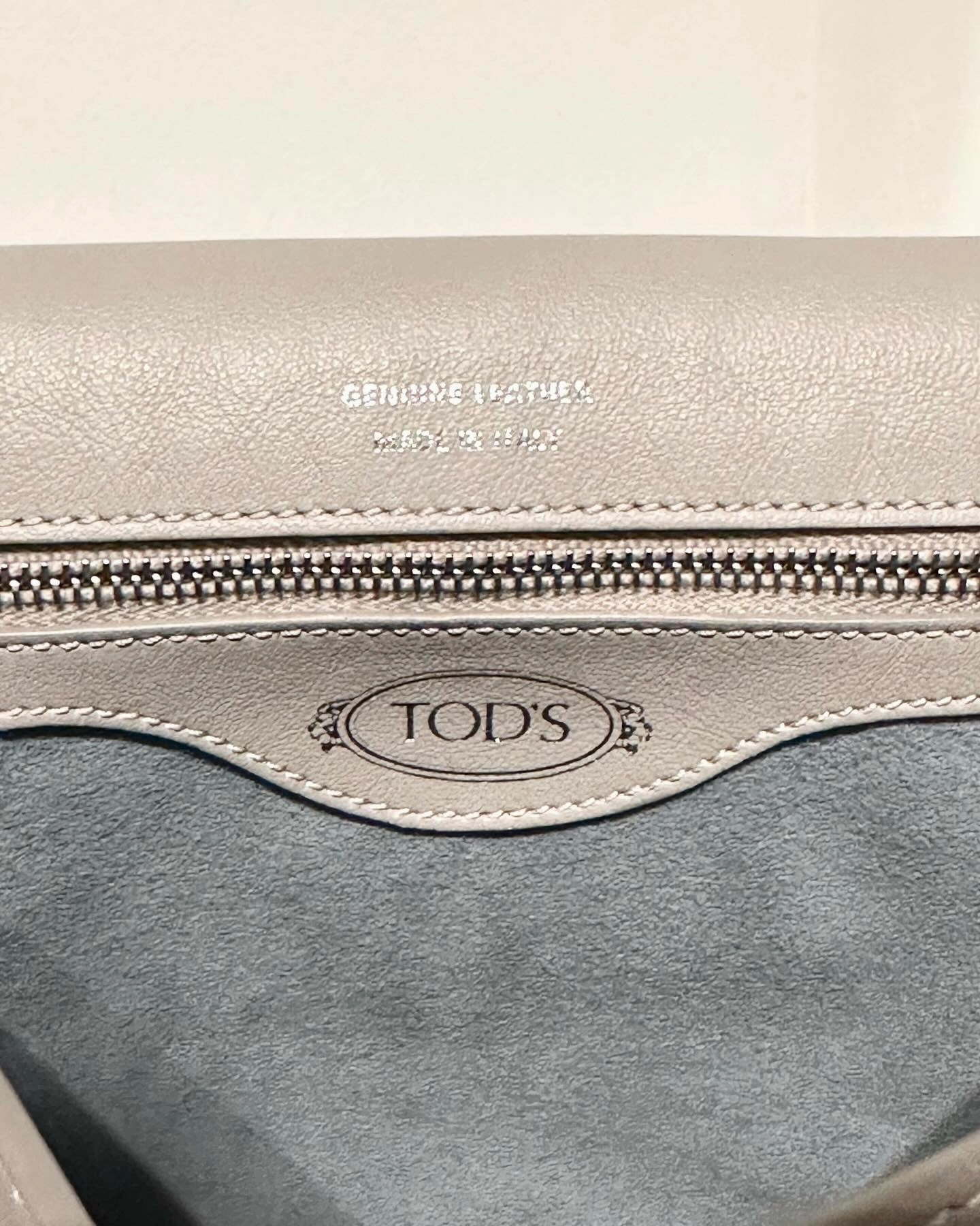 TODS Small Double T Logo Leather Handle Shoulder Crossbody Bag