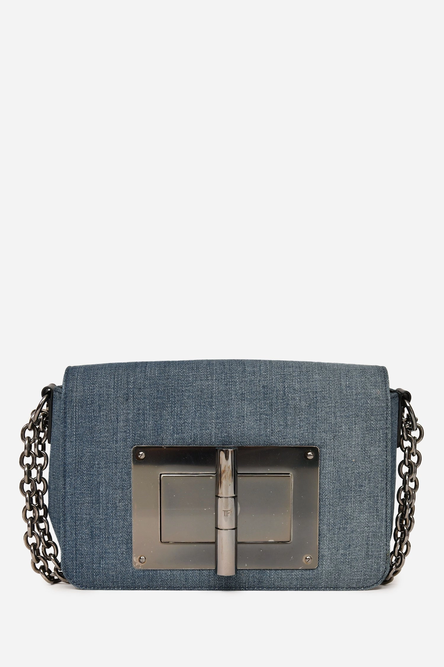 Tom Ford Blue Denim Natalia Crossbody Bag