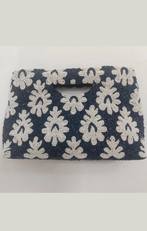Top Handle Beaded Bag