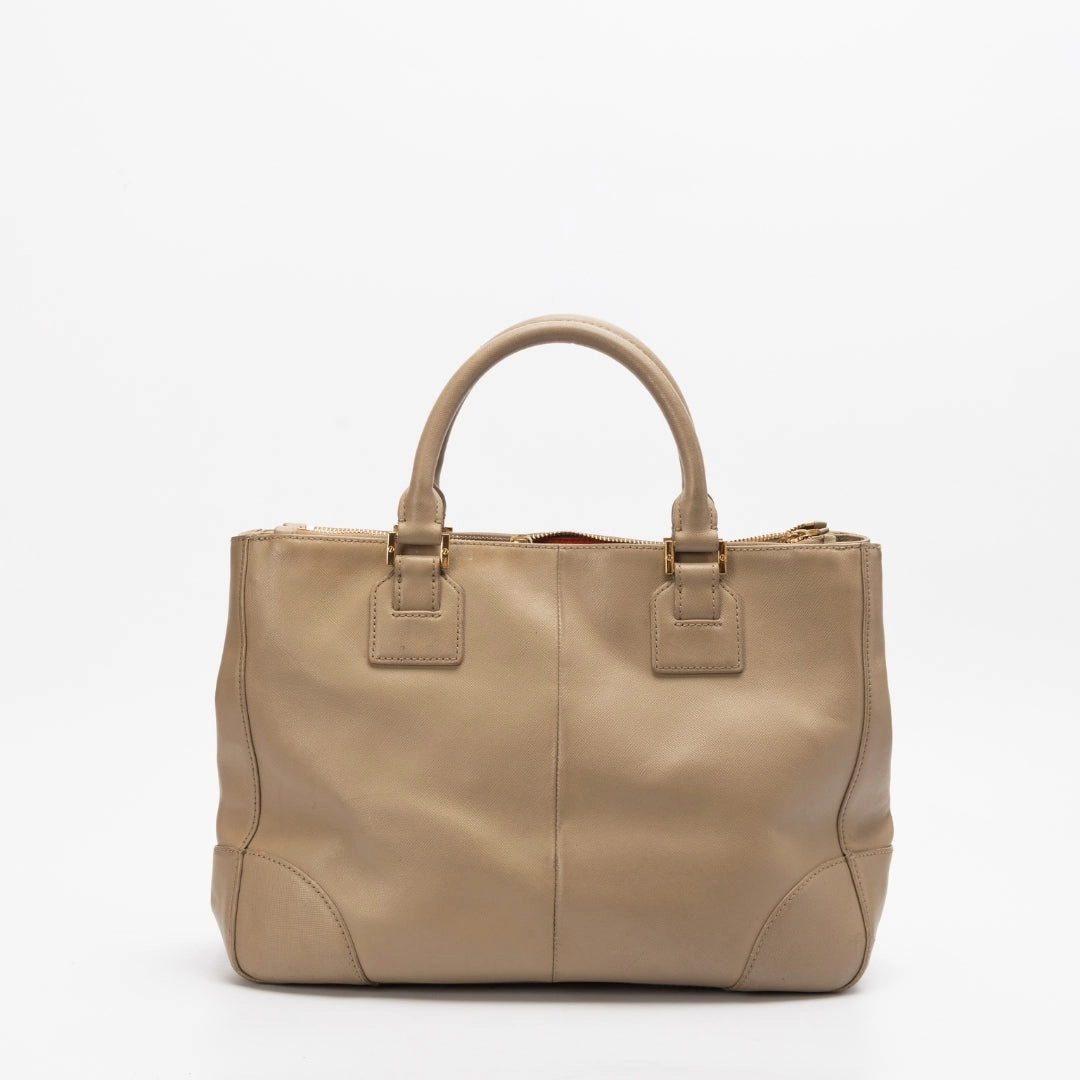 Tory Burch Grey Leather Robinson Tote