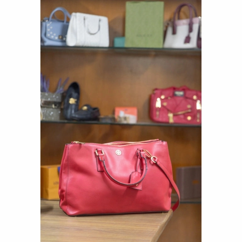 Tory Burch Robinson Double Zip Satchel