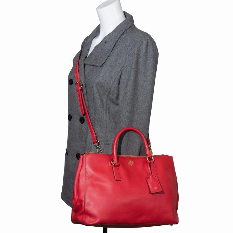 Tory Burch Robinson Double Zip Satchel