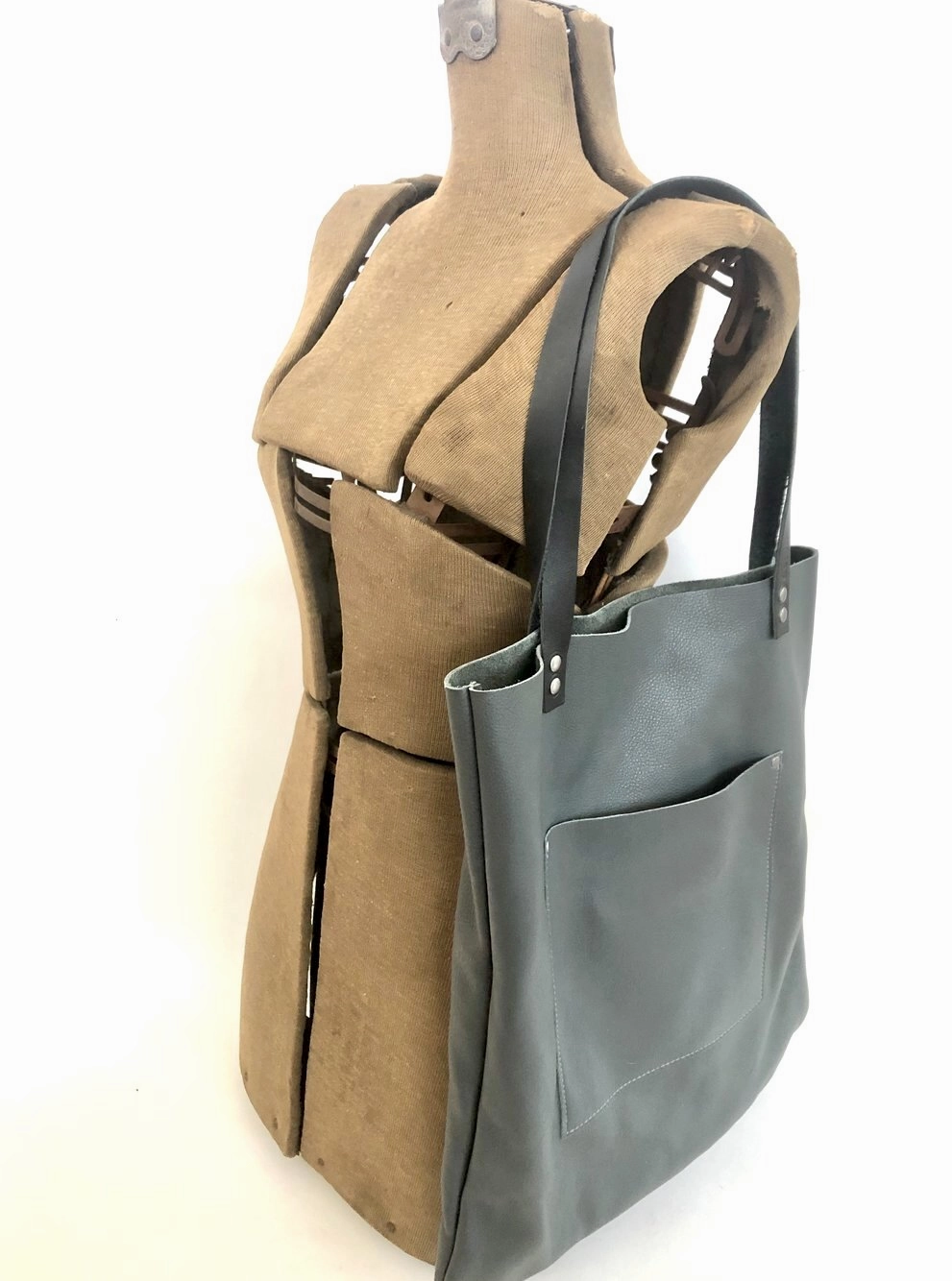 tote, leather shop tote