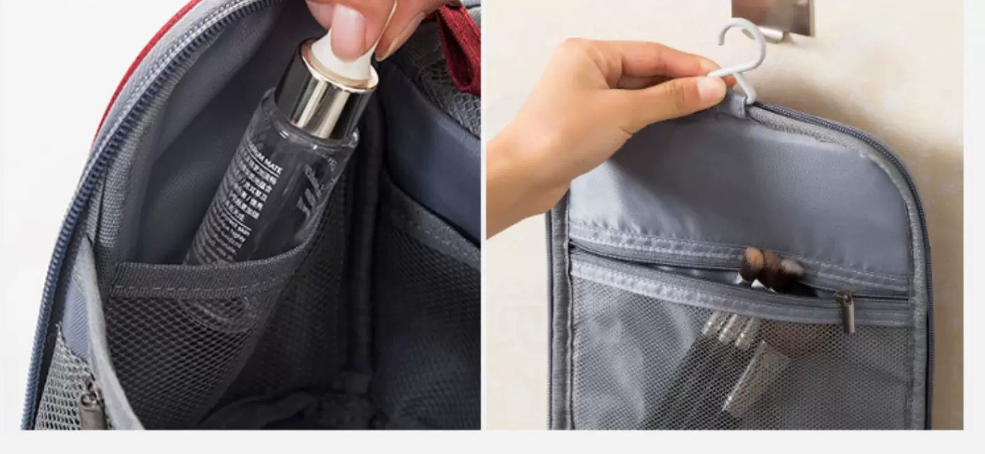 Travel Toiletry Bag Cosmetic Make up Organizer for Women and Men