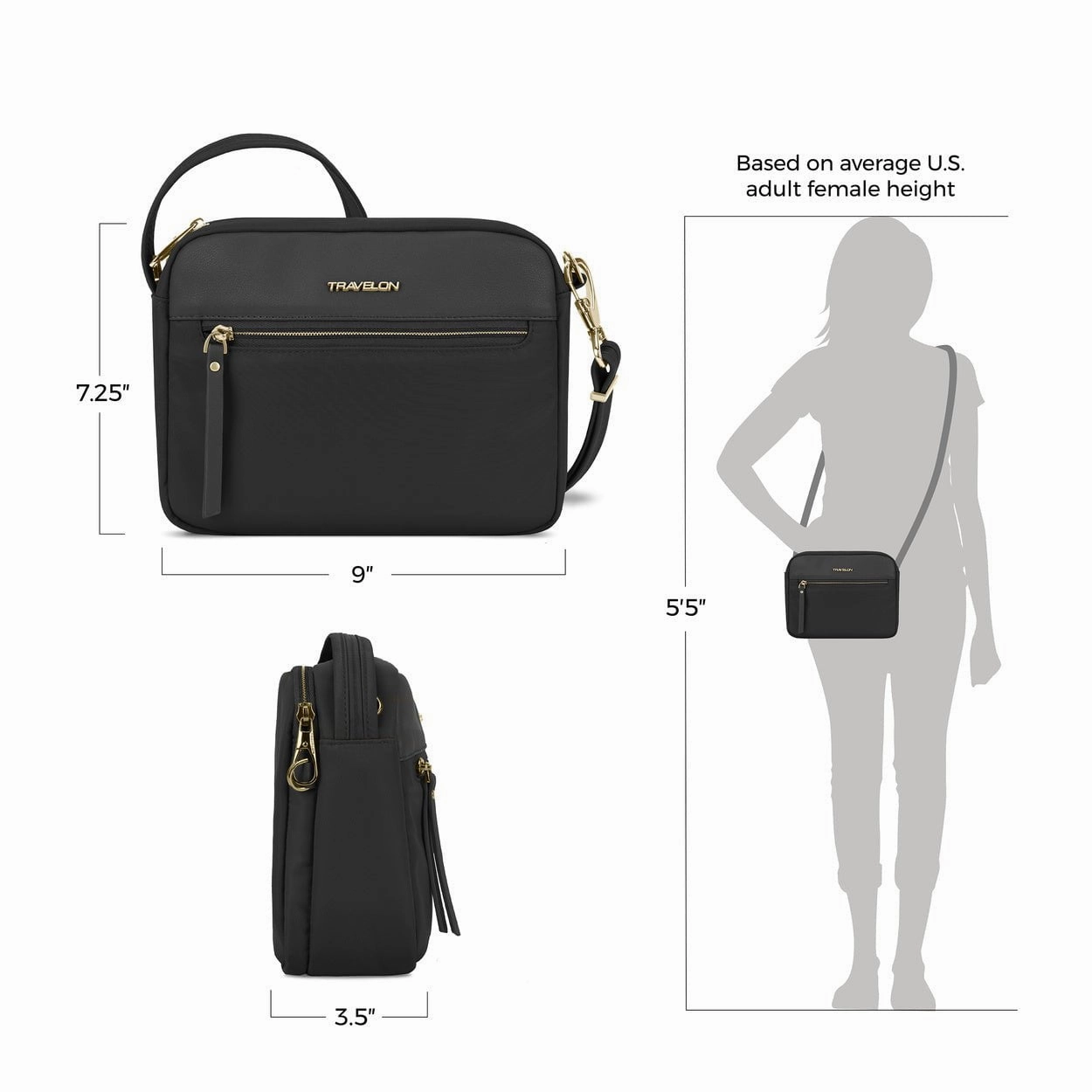 Travelon Anti-Theft Addison Small Crossbody
