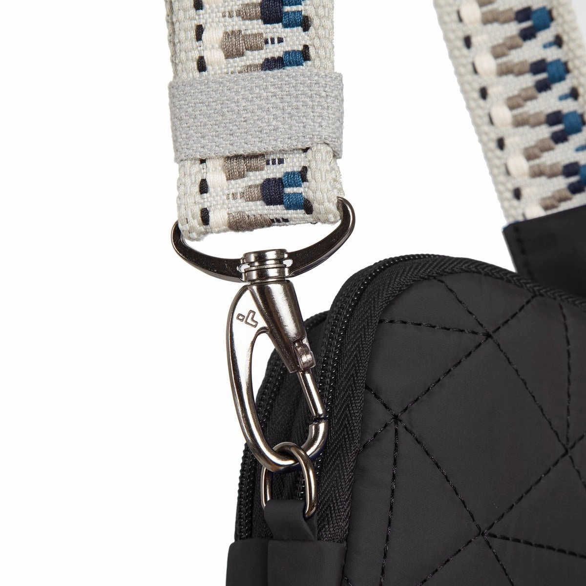 Travelon Anti-Theft Boho 2 Compartment Phone Crossbody - Geo Black