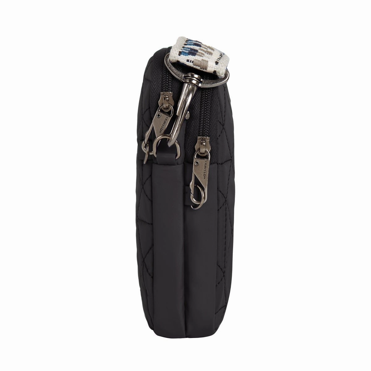 Travelon Anti-Theft Boho 2 Compartment Phone Crossbody - Geo Black