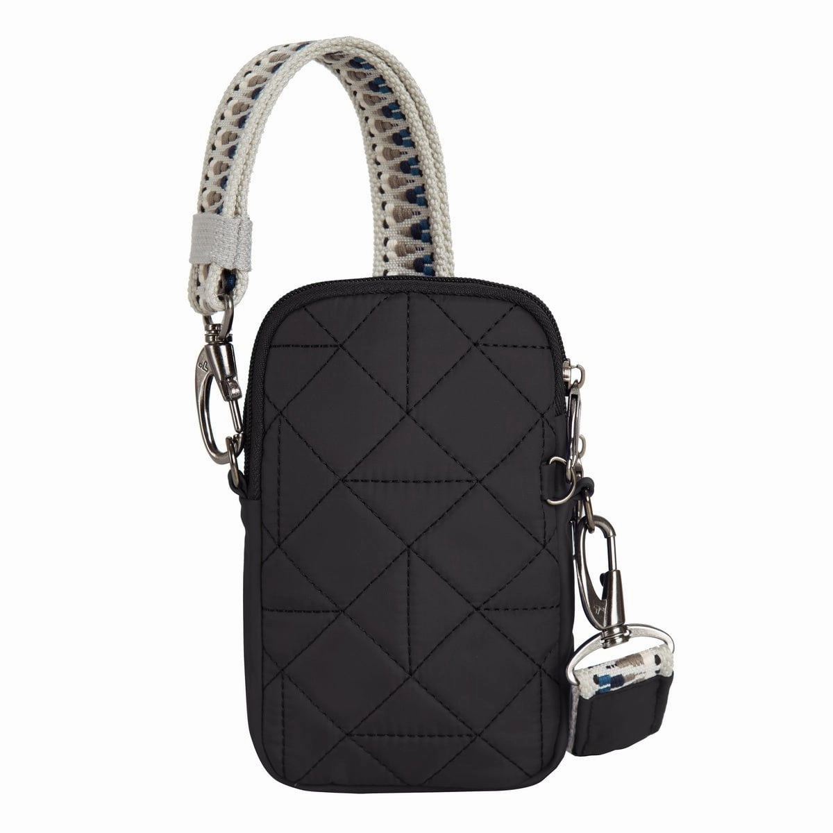 Travelon Anti-Theft Boho 2 Compartment Phone Crossbody - Geo Black
