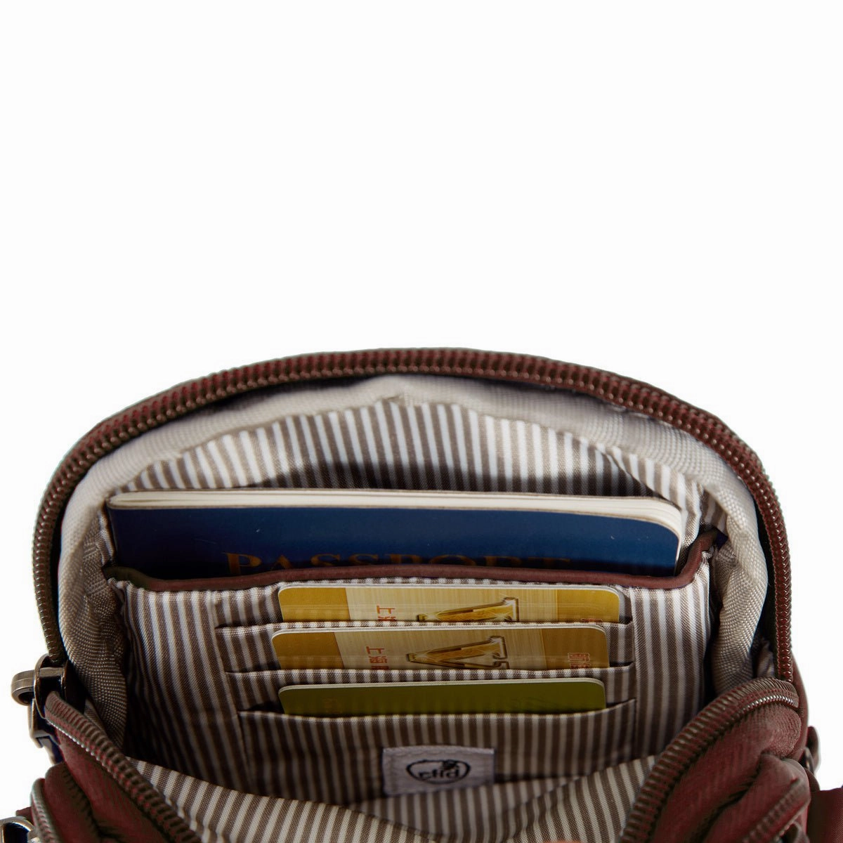 Travelon Anti-Theft Boho 2 Compartment Phone Crossbody - Geo Paprika