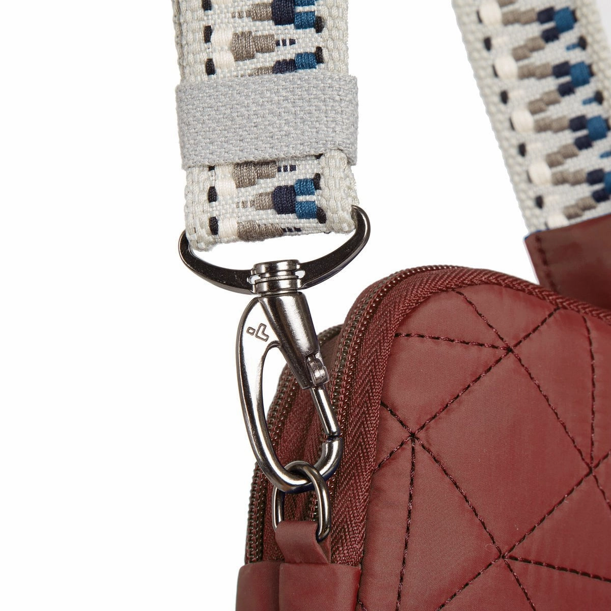 Travelon Anti-Theft Boho 2 Compartment Phone Crossbody - Geo Paprika