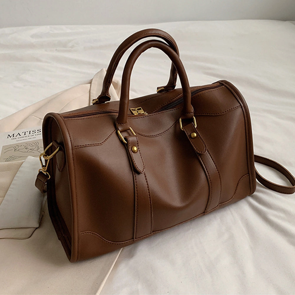 Trendy  Solid Color Pillow Duffle Shoulder Bag
