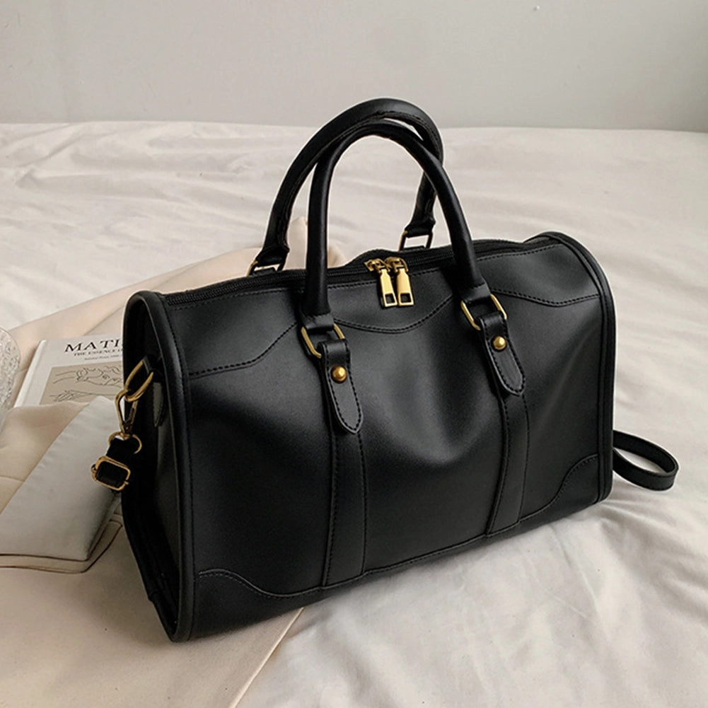 Trendy  Solid Color Pillow Duffle Shoulder Bag