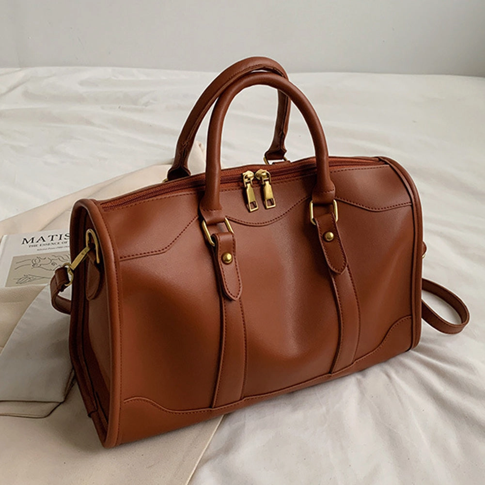 Trendy  Solid Color Pillow Duffle Shoulder Bag