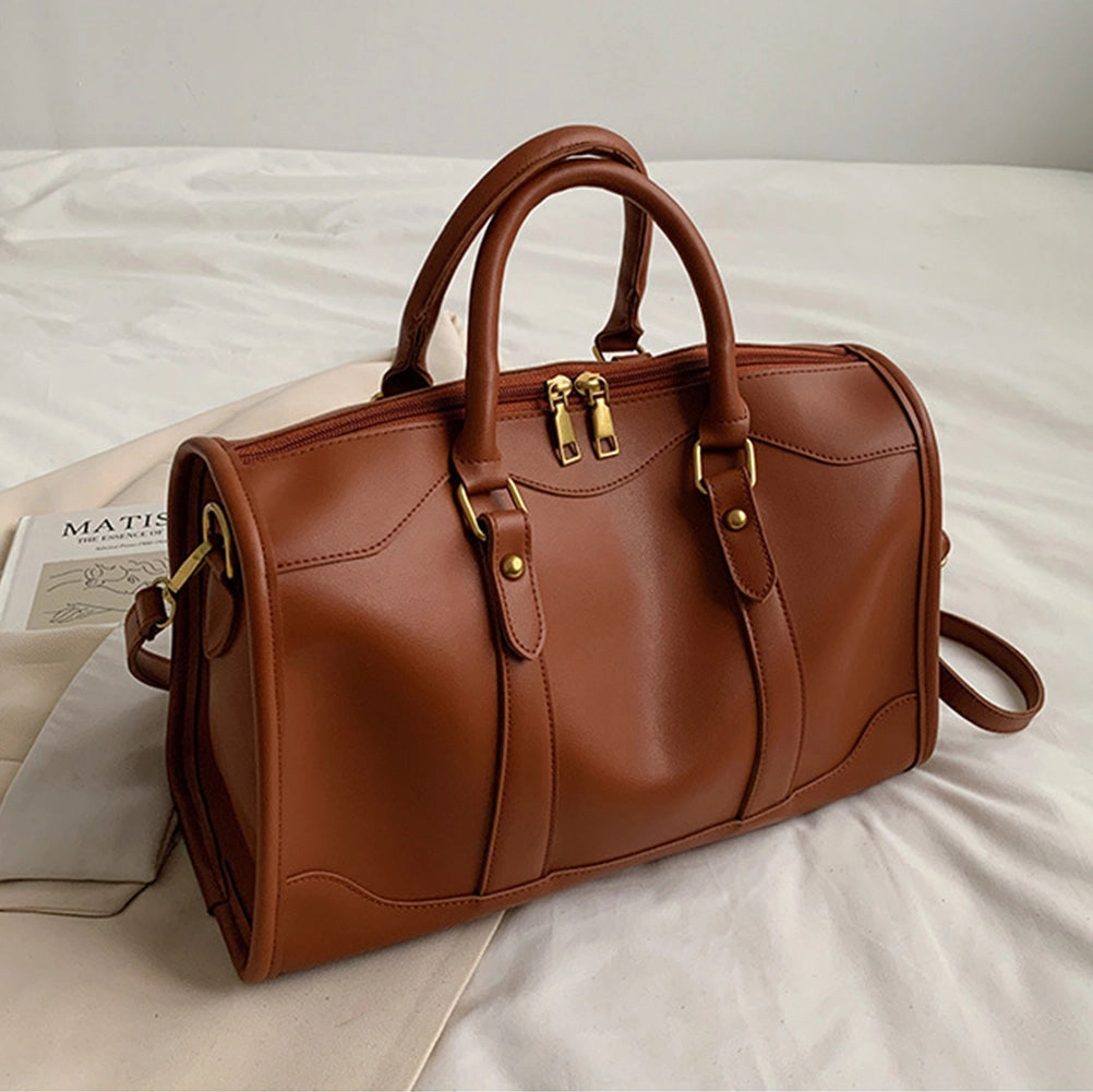 Trendy  Solid Color Pillow Duffle Shoulder Bag