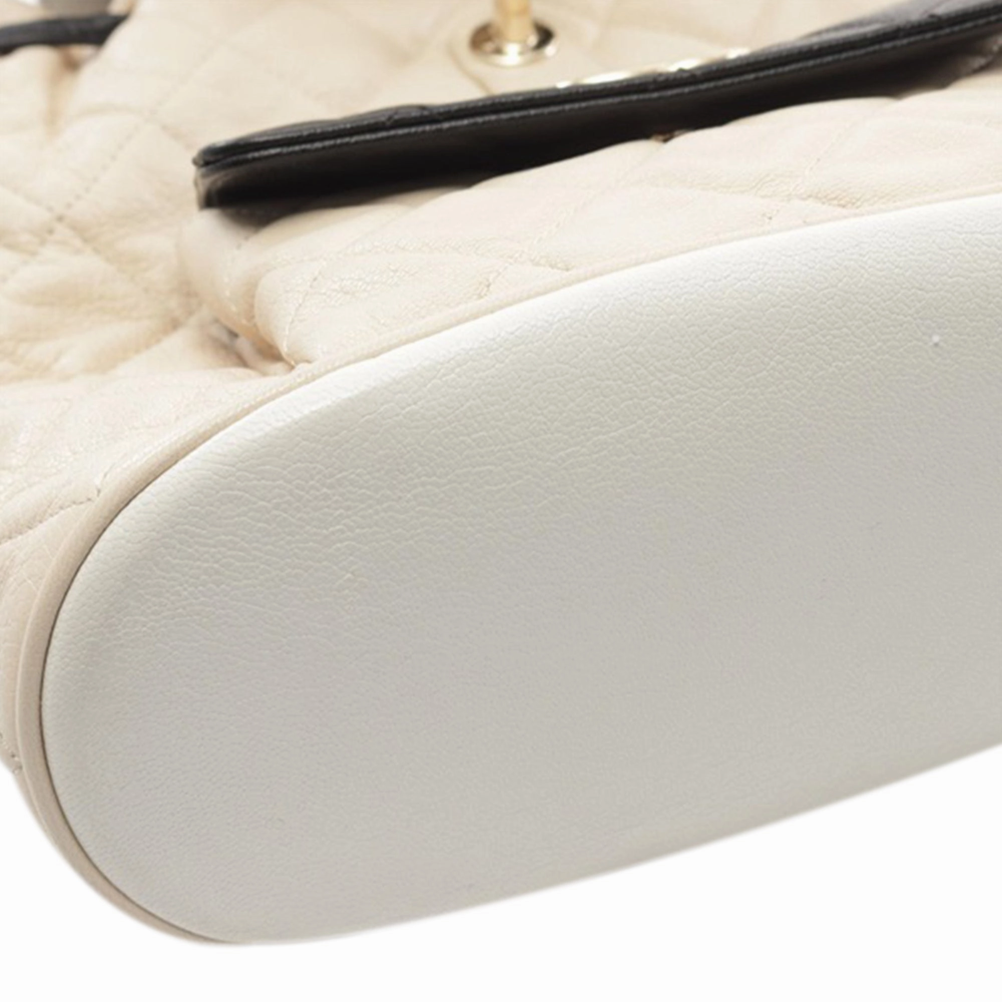 Tricolor Quilted Goatskin Duma Backpack