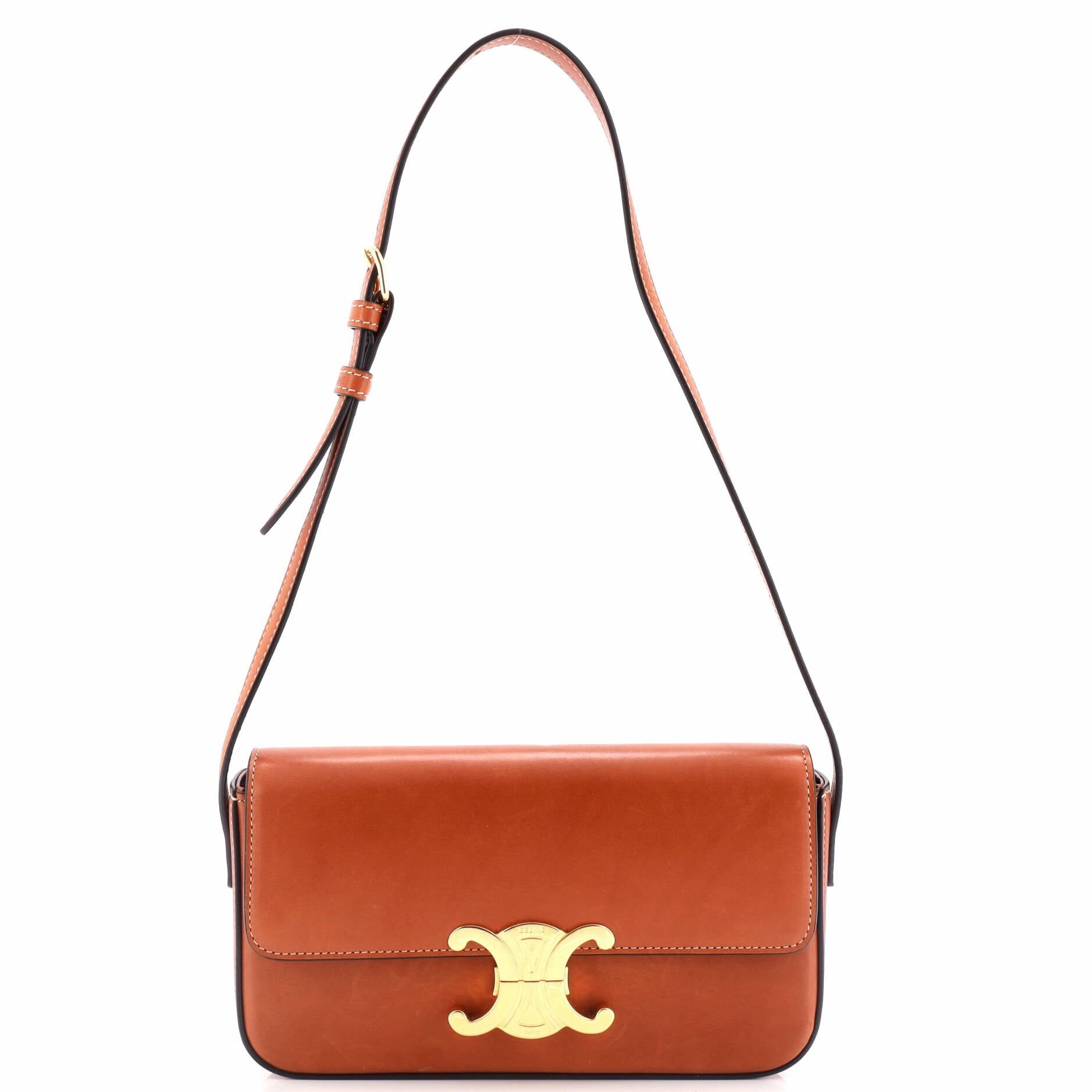 Triomphe East-West Shoulder Bag Smooth Calfskin