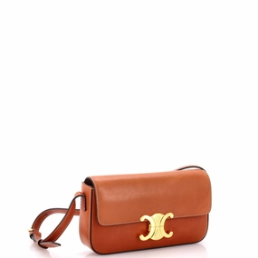 Triomphe East-West Shoulder Bag Smooth Calfskin