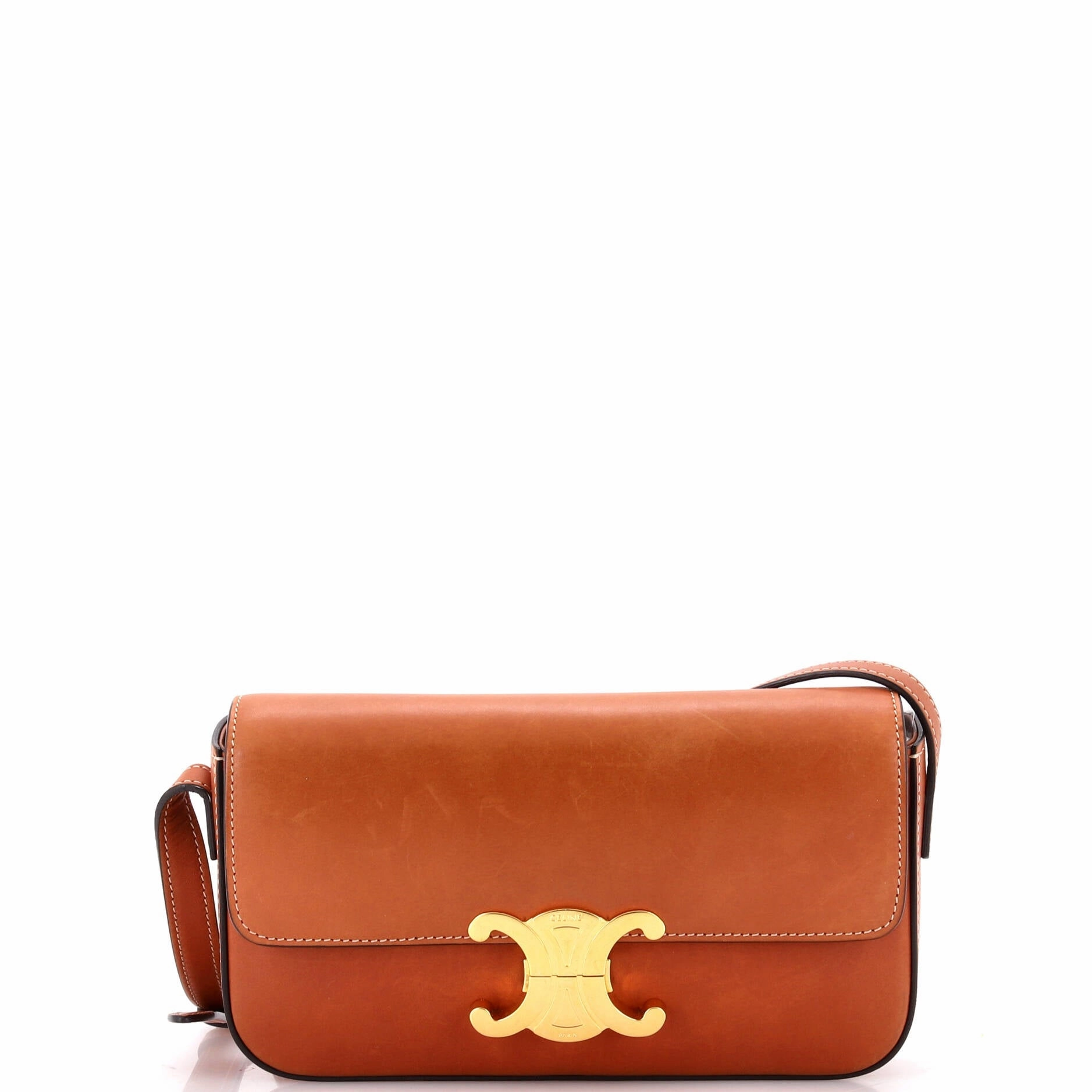 Triomphe East-West Shoulder Bag Smooth Calfskin