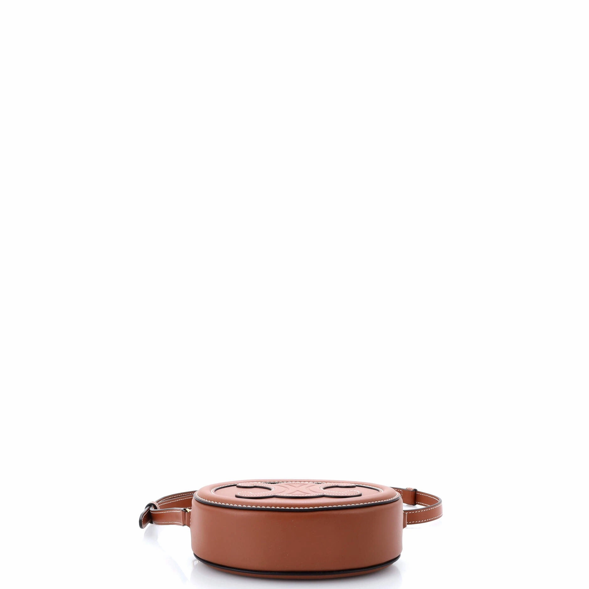 Triomphe Oval Crossbody Bag Leather Mini