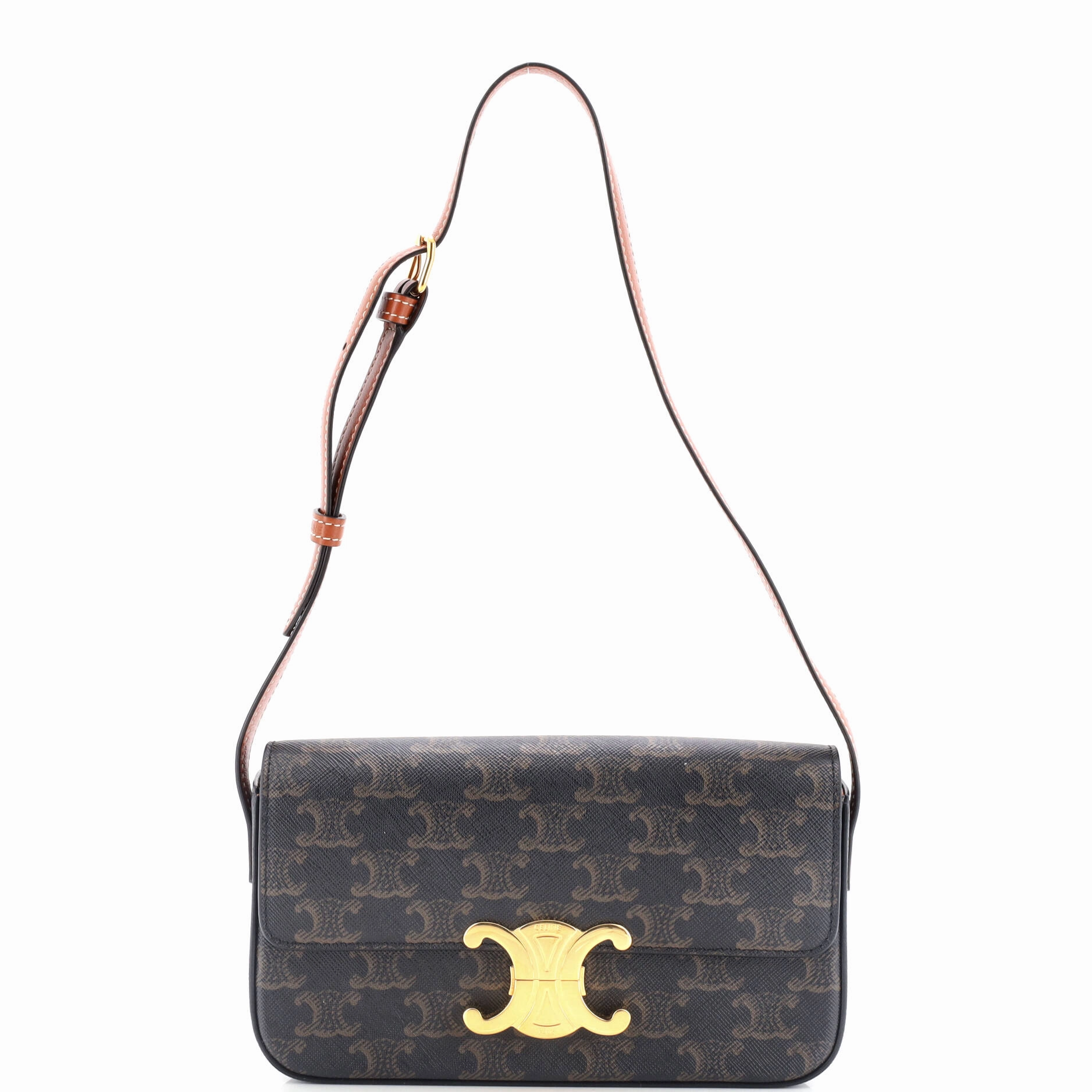 Triomphe Shoulder Bag Triomphe Coated Canvas Medium