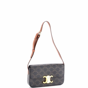 Triomphe Shoulder Bag Triomphe Coated Canvas Medium