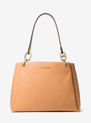 Trisha Large Pebbled Leather Shoulder Bag
