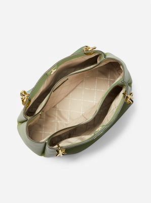 Trisha Large Pebbled Leather Shoulder Bag