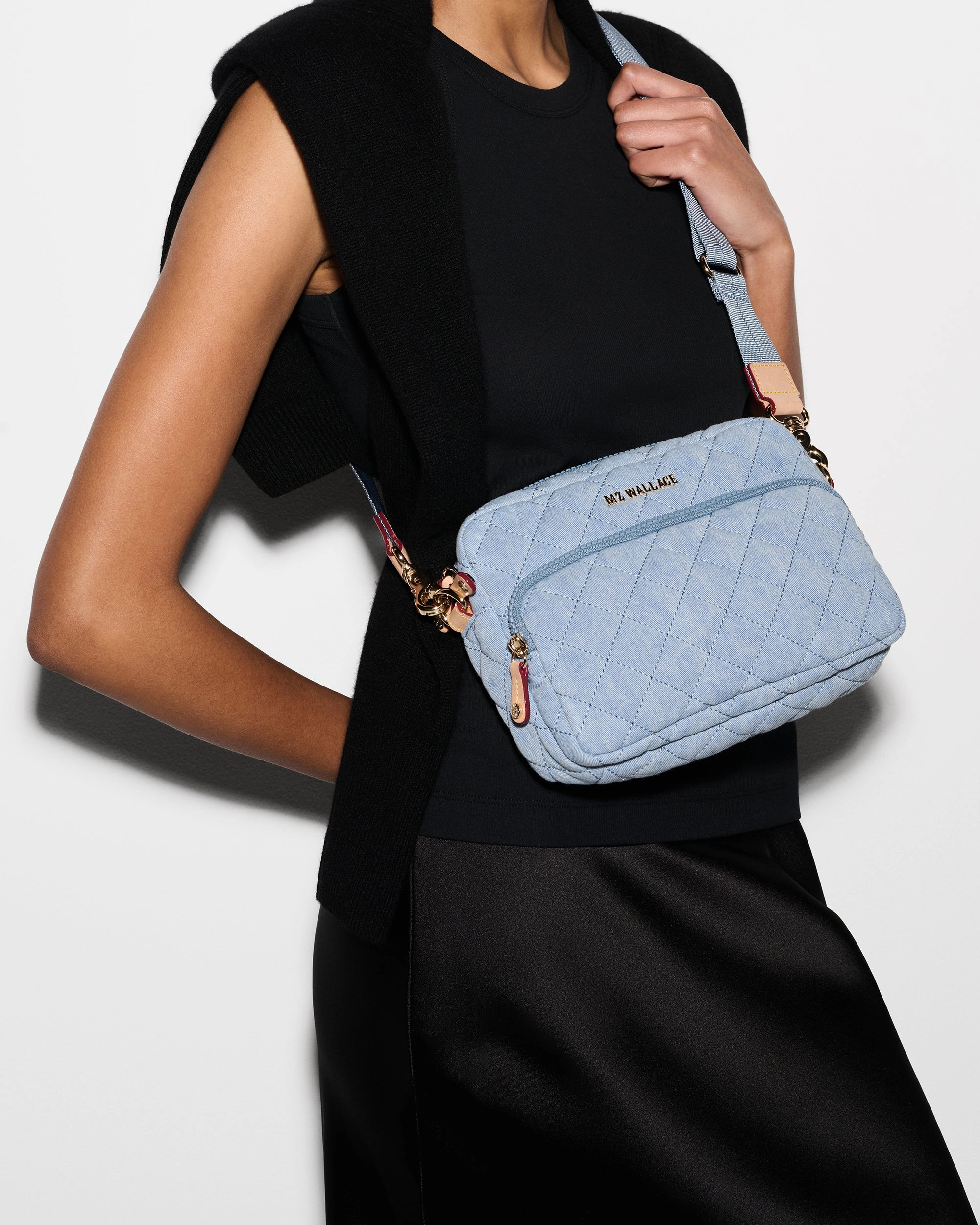 True Light Denim Small Metro Camera Bag
