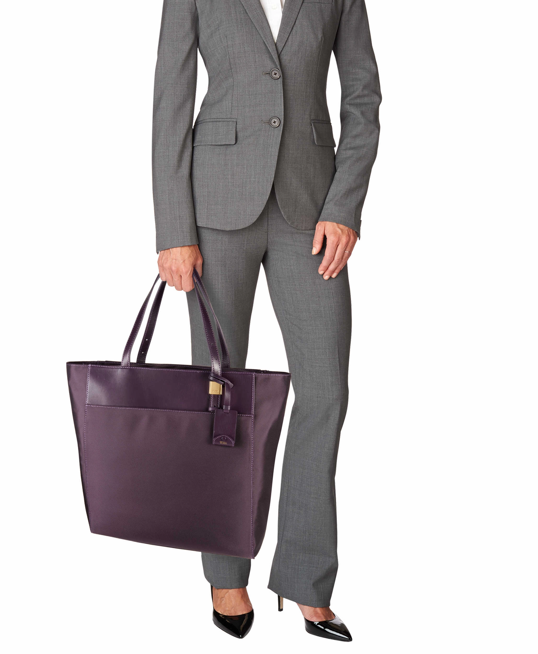 TUMI Larkin Nora Tote Aubergine