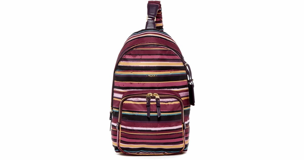 TUMI Voyageur Brive Sling Backpack Peony Floral