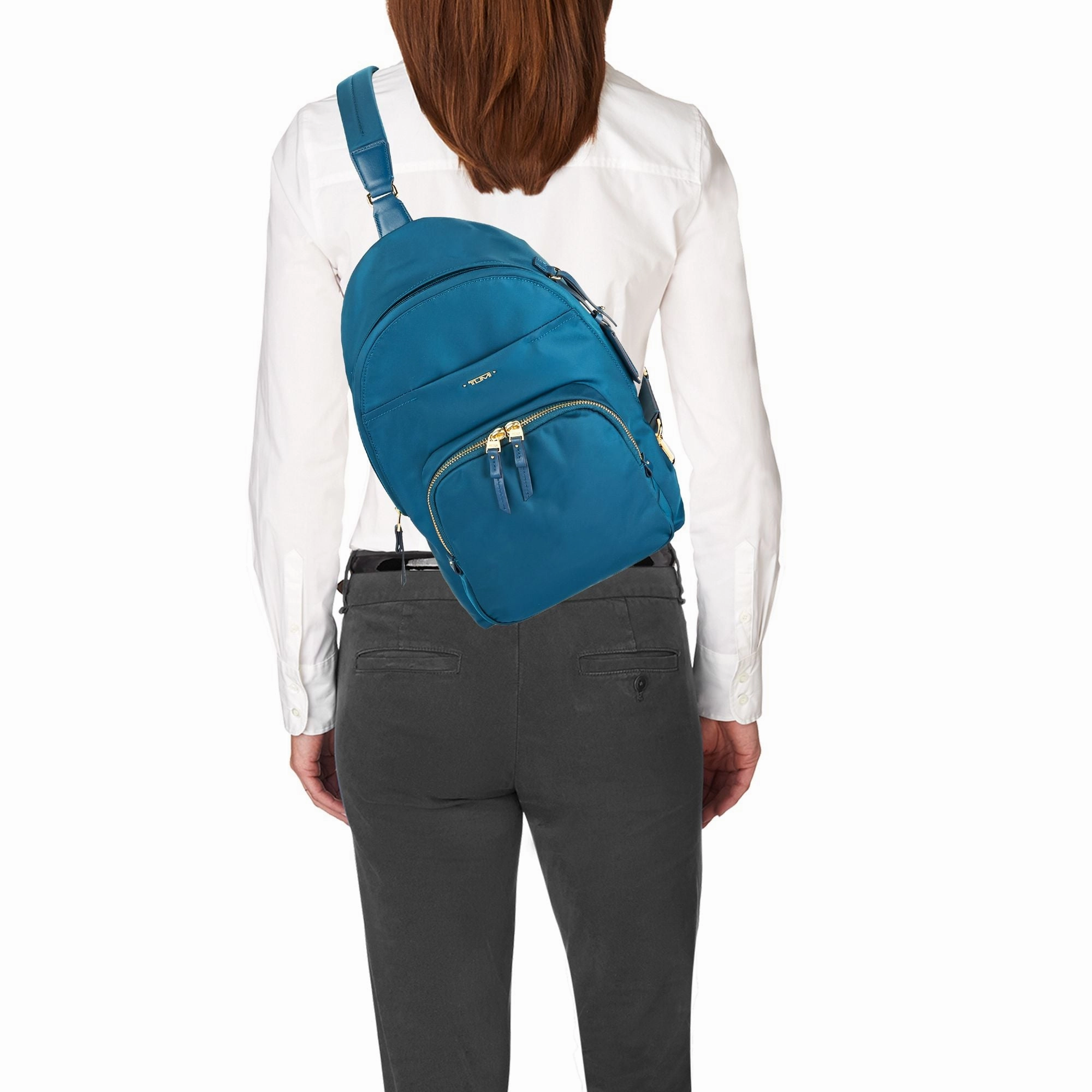 TUMI Voyageur Brive Sling Backpack Peony Floral