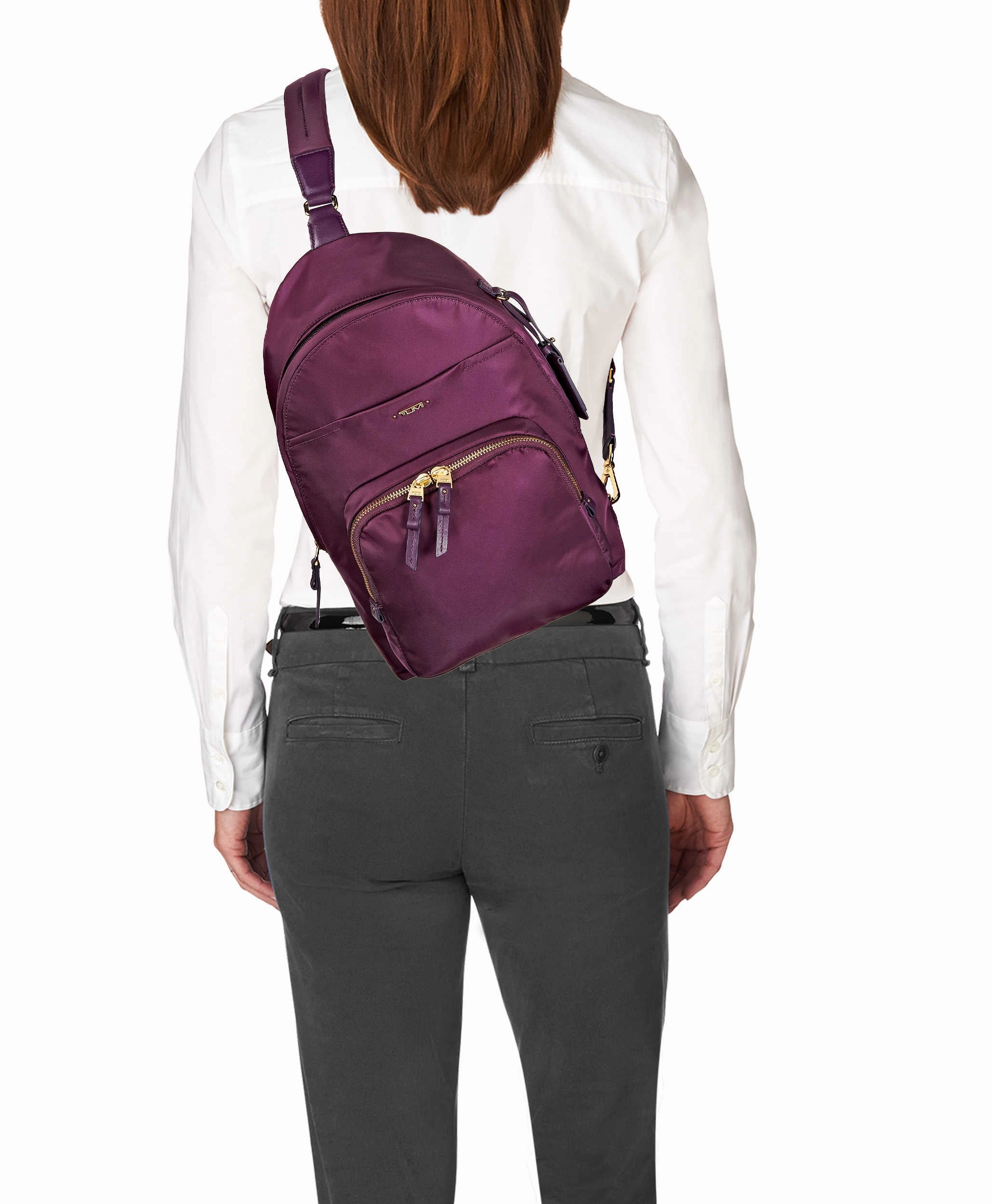 TUMI Voyageur Brive Sling Backpack Peony Floral