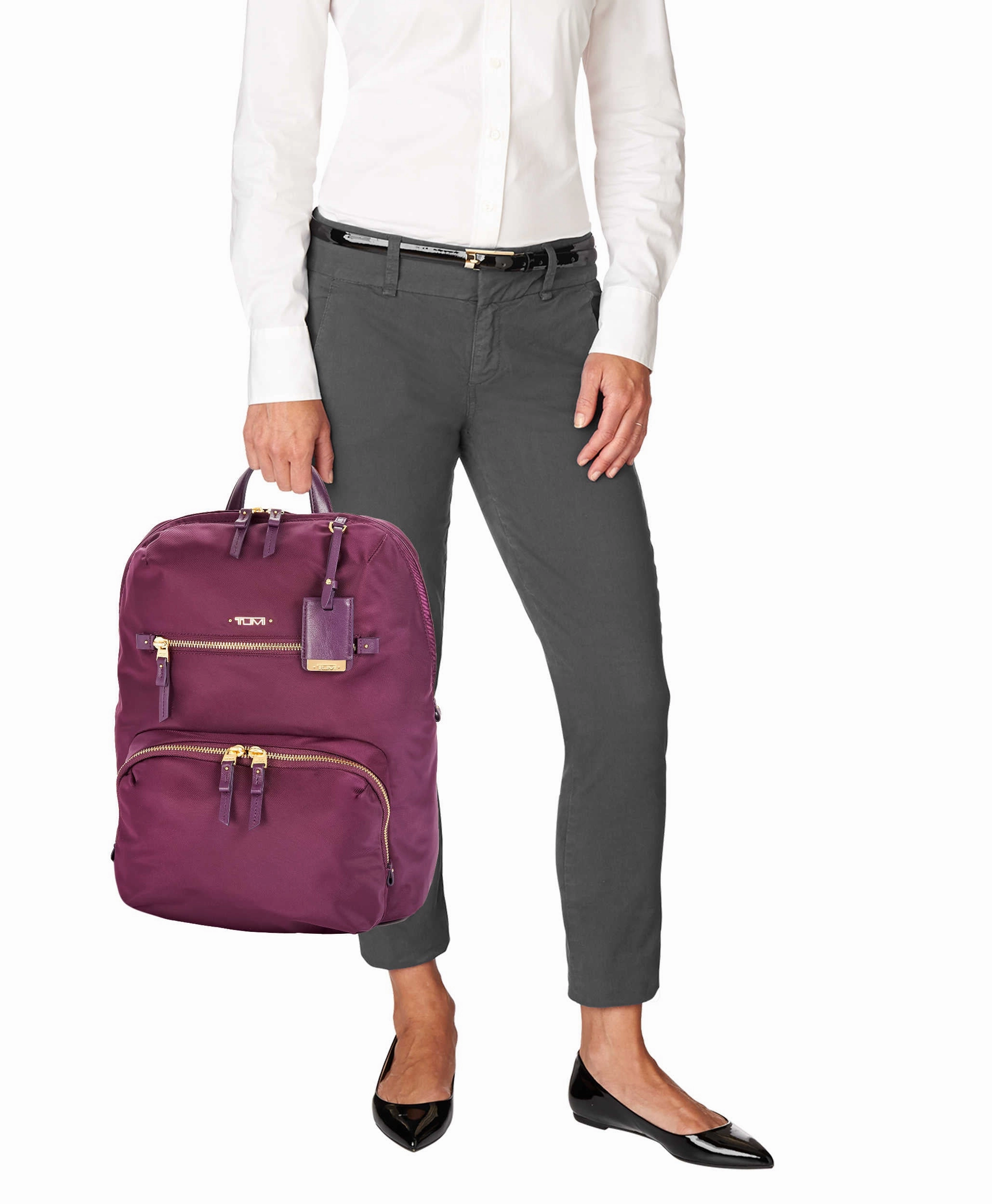 TUMI Voyageur Halle Backpack Aubergine