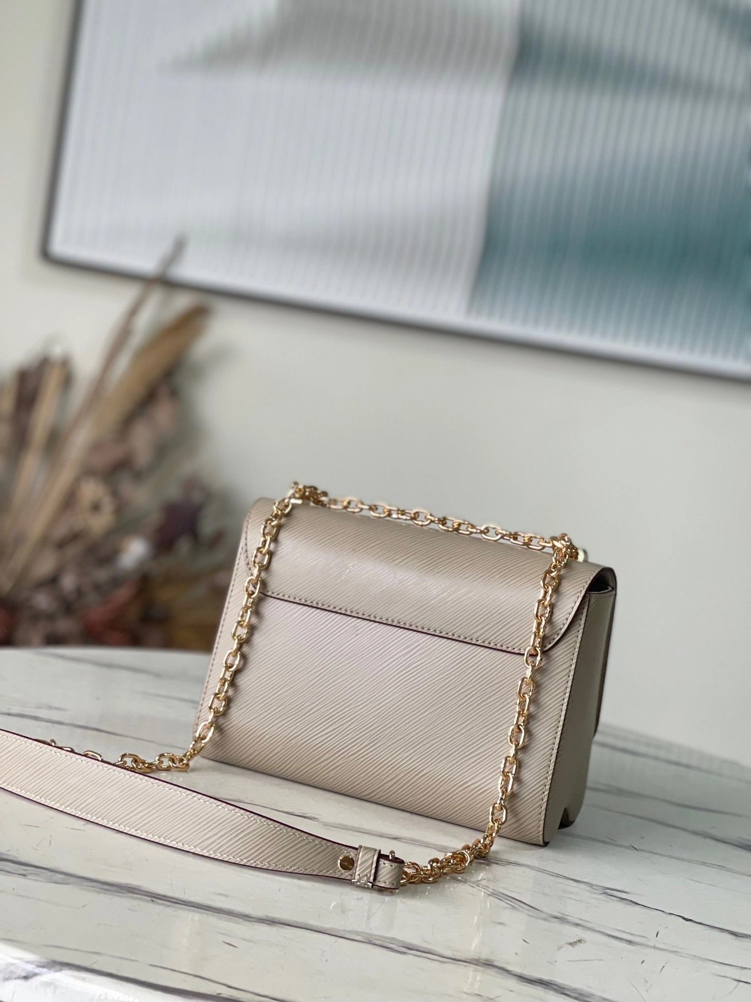 Twist MM Epi Leather Galet Leather Crossbody Bag for Women