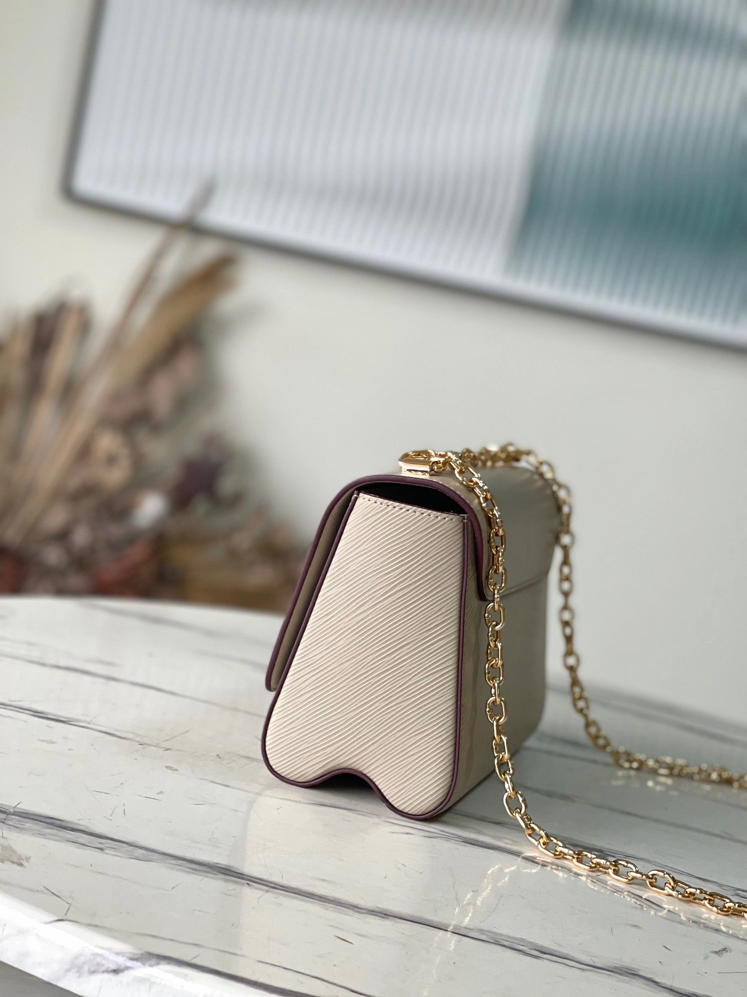 Twist MM Epi Leather Galet Leather Crossbody Bag for Women