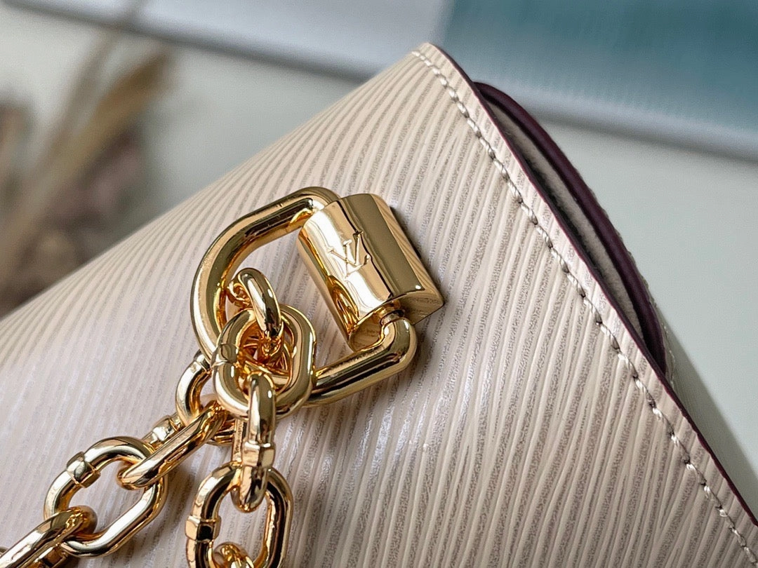 Twist MM Epi Leather Galet Leather Crossbody Bag for Women