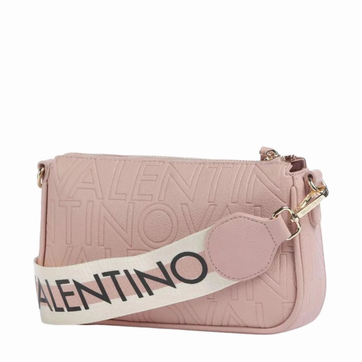 Valentino Bags Pink Pansy Zip Crossbody Bag